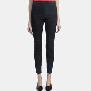 Genuine suede taupe beige pants